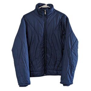 Nike Women's Puffer Jacket, Size Medium, Blue, Quilted, Vintage